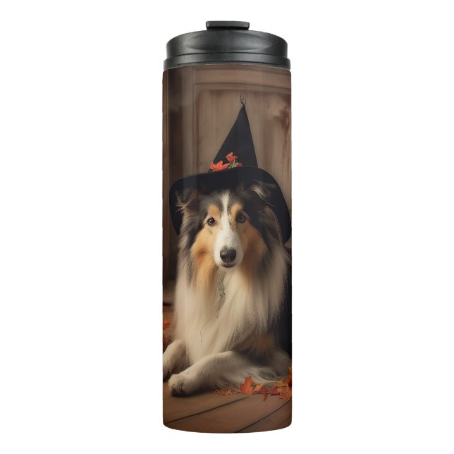 Termo Shetland Sheepdog Pumpkins Halloween Scary (Anverso)