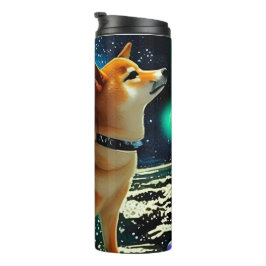 Termo Shiba Inu en el espacio