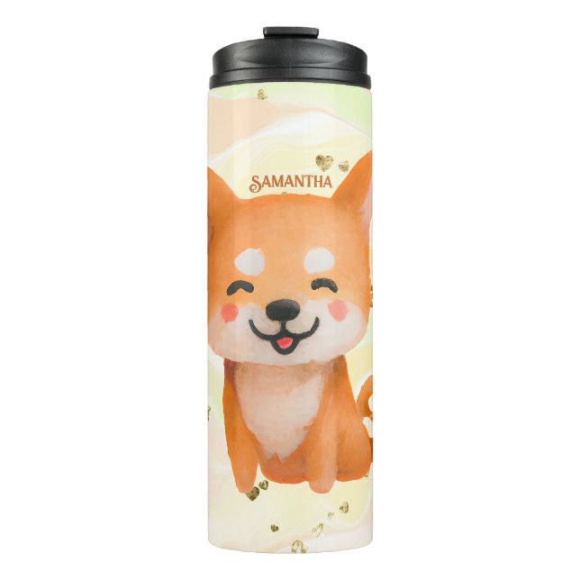 Termo Shiba Inu sonriente (Anverso)