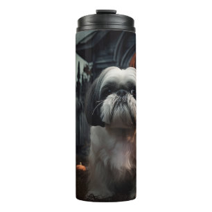 Termo Shih Tzu Halloween Espantoso