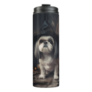 Termo Shih Tzu Pumpkins Halloween Scary