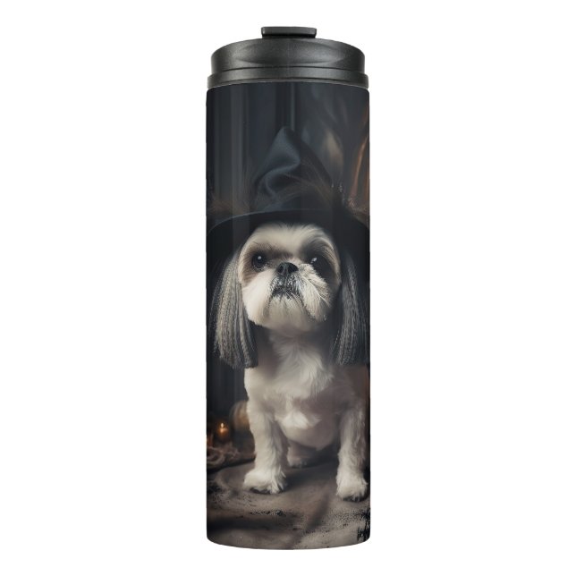 Termo Shih Tzu Pumpkins Halloween Scary (Anverso)
