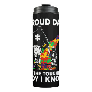 Termo Si eres autista papá esta camisa es para ti