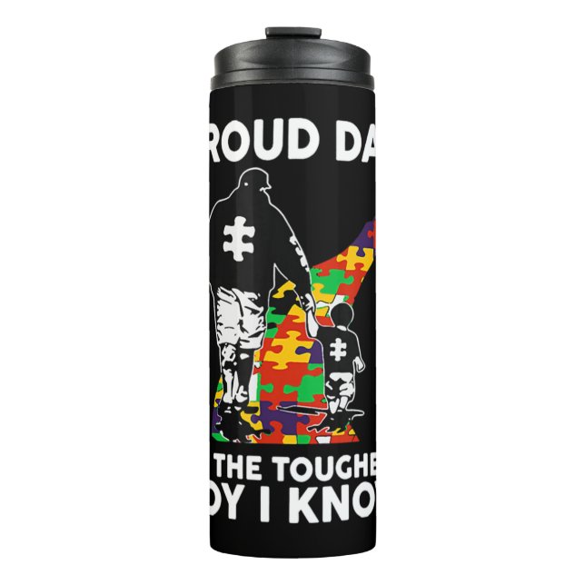 Termo Si eres autista papá esta camisa es para ti (Anverso)