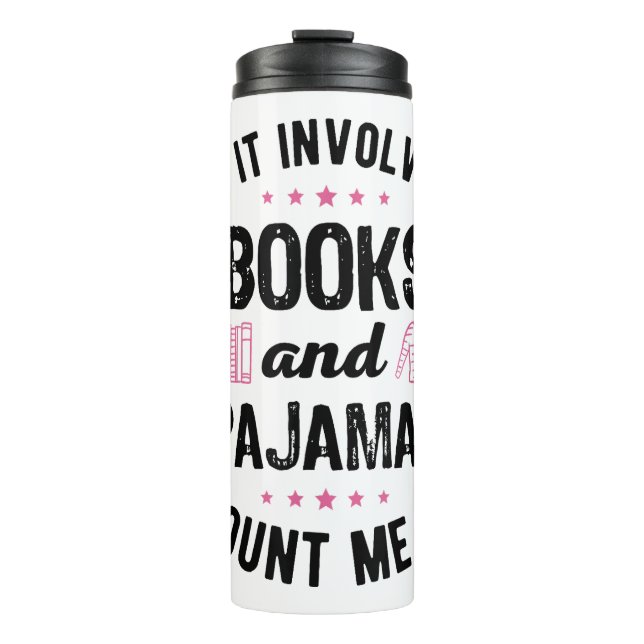 Termo Si involucra libros y libros de pijamas, mucho más (Anverso)