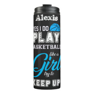 Termo Sí, Juego Baloncesto Como Una Chica Azul