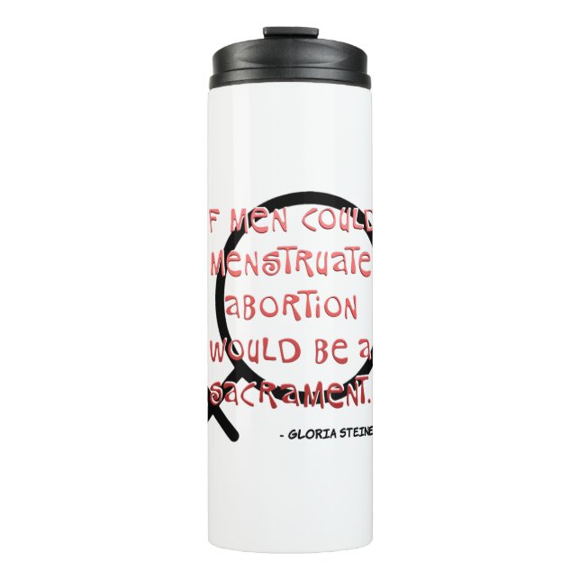 Termo Si los hombres pudieran menstruar (Anverso)