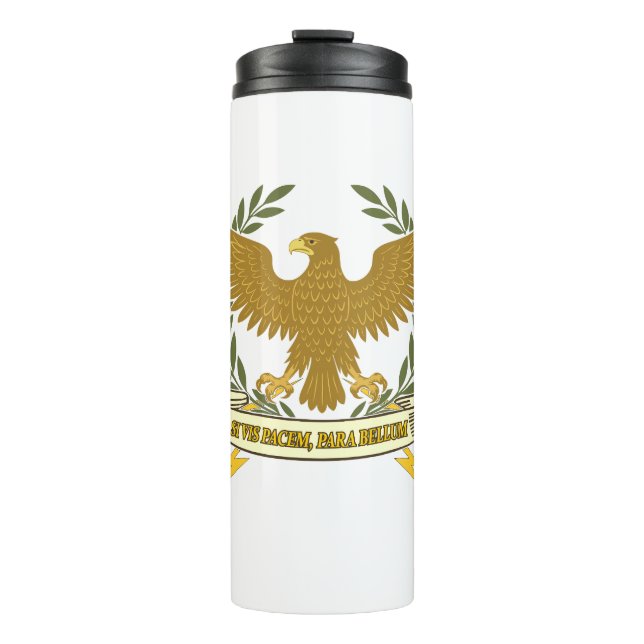 Termo Si Vis Pacem, Para Bellum.. Eagle and lightning  (Anverso)