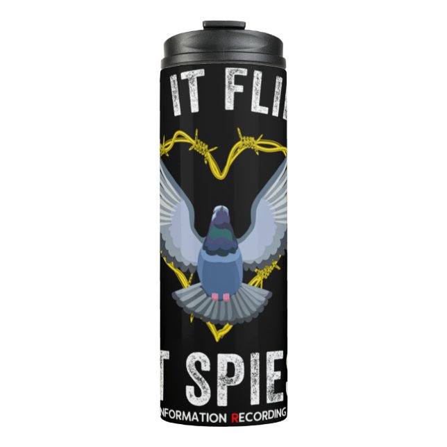 Termo Si Vuela, Espía A Las Aves No Es Un Dron Gracioso (Anverso)