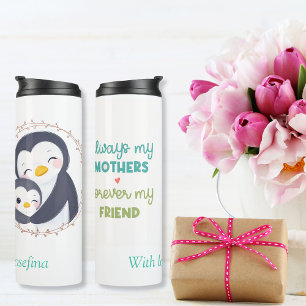 Termo Siempre mi madre - Mamá pingüino y bebé
