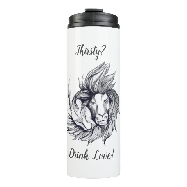 Termo ¿Siervos? ¡Bebe amor! (Anverso)