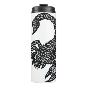 Termo Sigilo de Escorpio — Tatuaje de Zodiaco Mítico