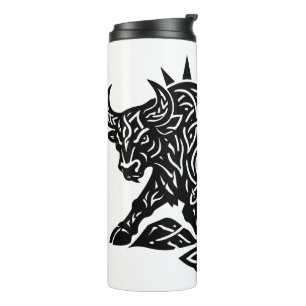 Termo Sigilo de Tauro — Tatuaje de Zodiaco ligado a la T