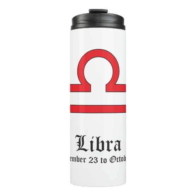 Termo Signo de Libra zodiac (Anverso)