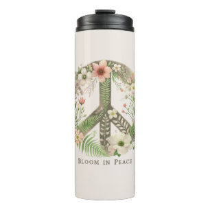 Termo Signo de paz "Bloom en la paz" de las iniciativas