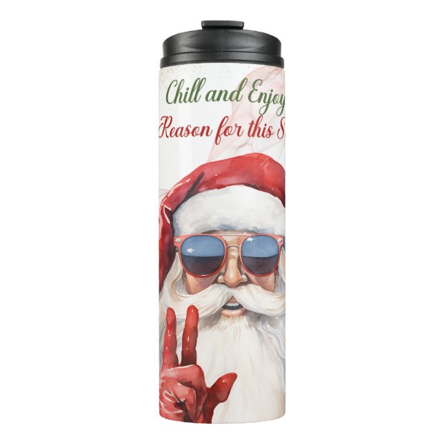 Termo Signo de Santa Paz de navidades Tumbler (Anverso)