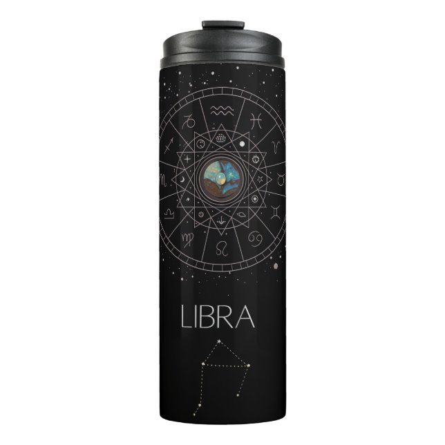 Termo Signo zodiacal Libra Celeste Constelación Mística (Anverso)