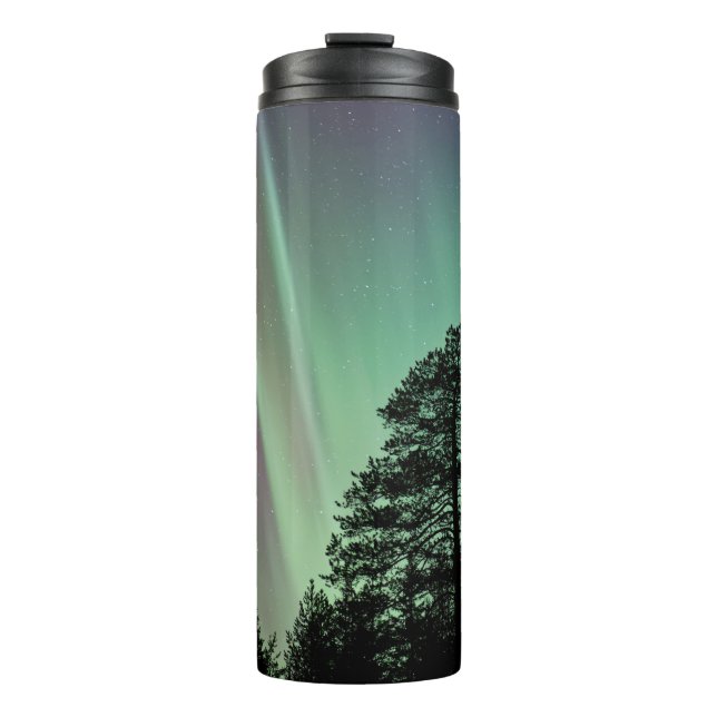 TERMO SILHOUETTE PHOTO OF AURORA BOREALIS (Anverso)