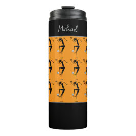 Termo Silhouette Soccer, Naranja de arte africano