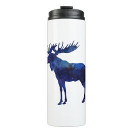 Termo Silueta de alce azul
