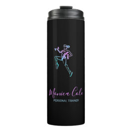 Termo Silueta de entrenador de fitness negro