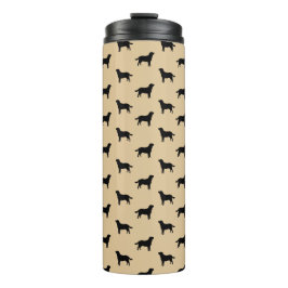 Termo Siluetas de perro Labrador Retriever Patrón Beige