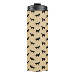 Termo Siluetas de perro Labrador Retriever Patrón Beige