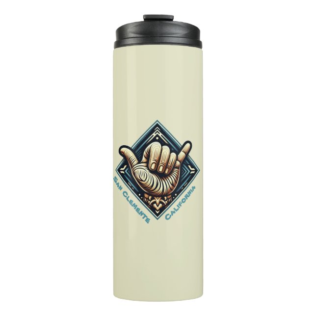 Termo Símbolo de mano de surfista (Anverso)