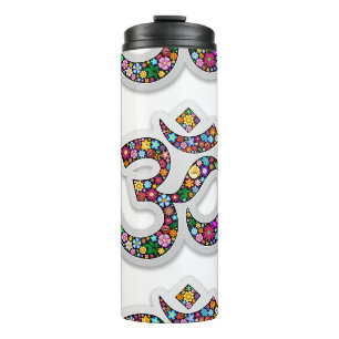 Termo Símbolo de yoga floral de Namaste