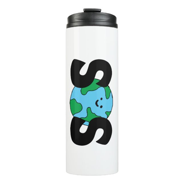 Termo Símbolo ecológico SOS World Happy Earth Clipart Ec (Anverso)