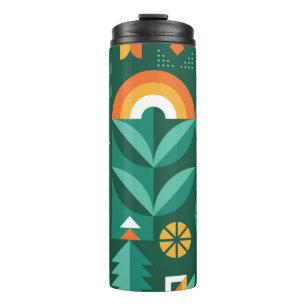Termo Símbolo escandinavo geométrico, vintage agrícola