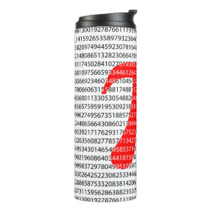 Termo Símbolo matemático del día pi del número rojo orig