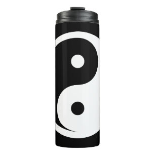 Termo Símbolo Yin Yang - diseño de tatuaje sólido 2