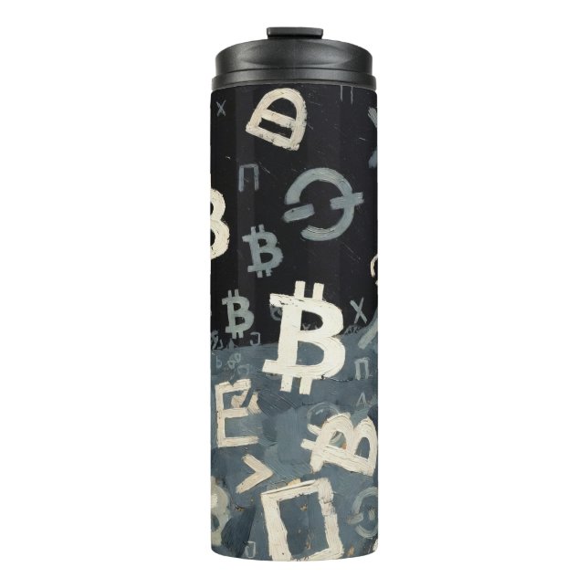 Termo Símbolos de Bitcoin (Estilo: 10) (Anverso)