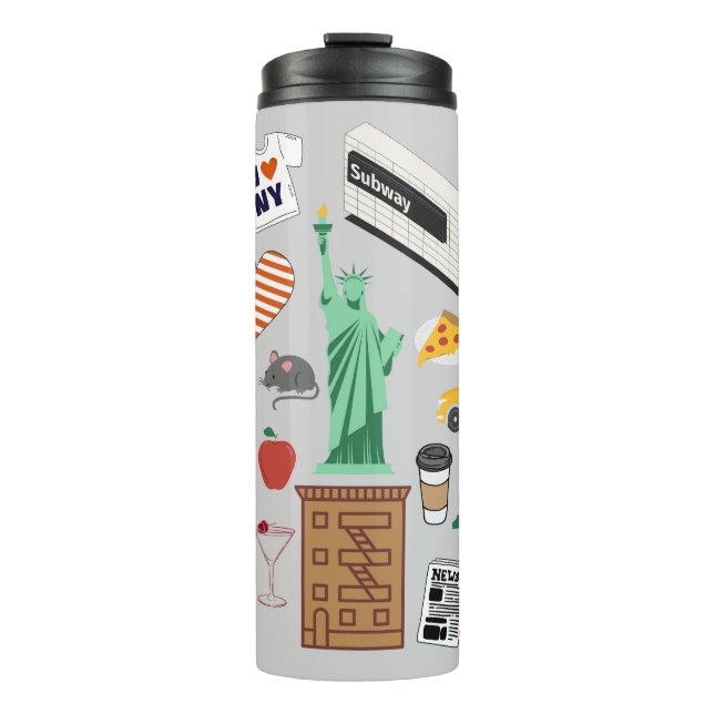 Termo Símbolos de la Ciudad de Nueva York (Anverso)