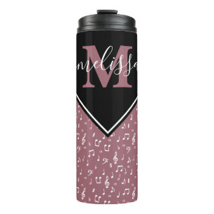Termo Símbolos musicales personalizados taza térmica