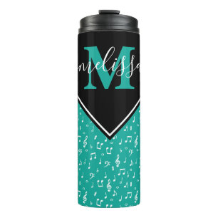 Termo Símbolos musicales personalizados taza térmica