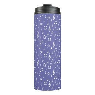 Termo símbolos musicales taza térmica con aislamiento