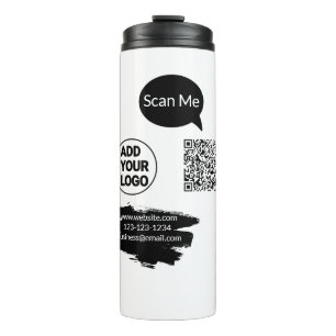 Termo Simple código qr minimalista agregar logo escanear