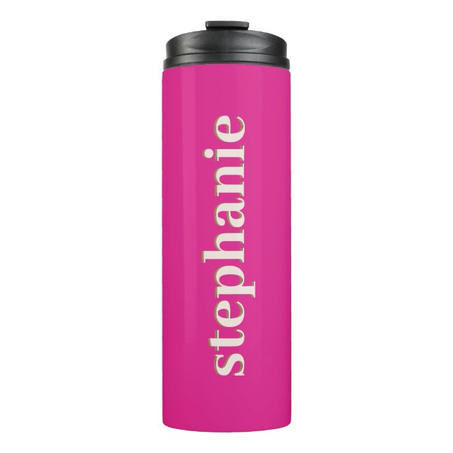 Termo Simple Magenta personalizada Hot Pink (Anverso)