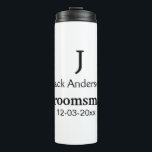 Termo SIMPLE MINIMAL añada tu nombre personalizado groom<br><div class="desc">diseño</div>