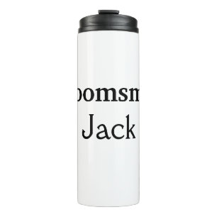Termo SIMPLE MINIMAL añade tu nombre groomsman personali