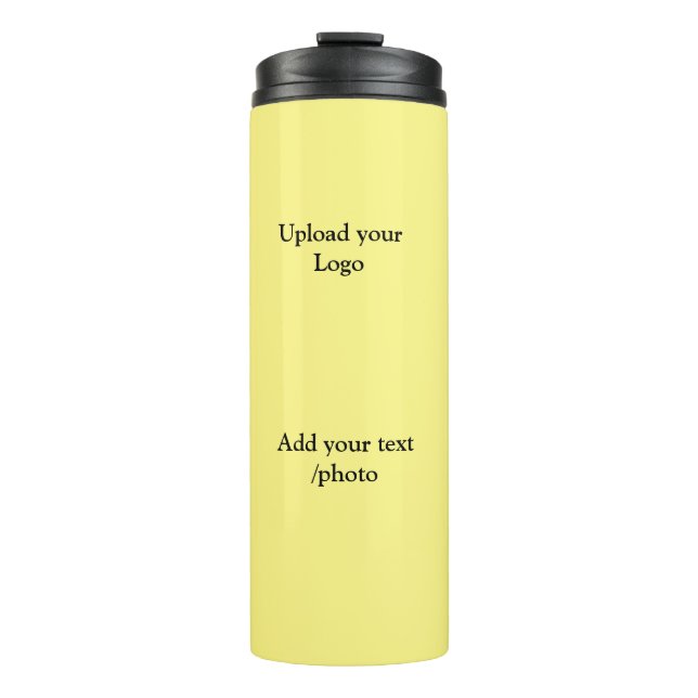 Termo simple mínimo añadir detalles de texto del logotip (Anverso)