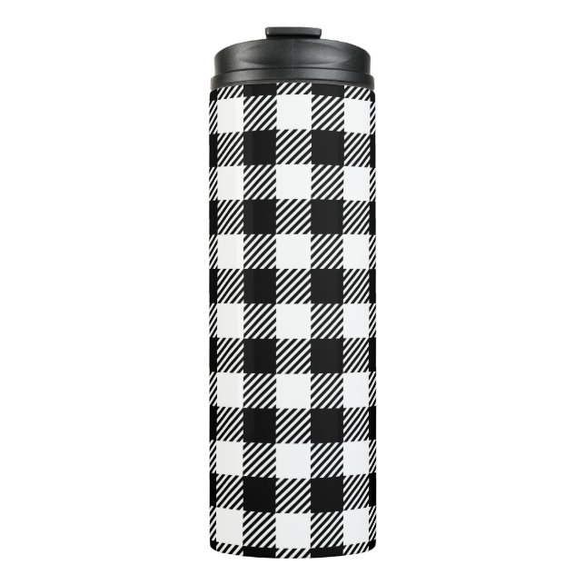 Termo Simple Monochrome Buffalo Plaid Pattern (Anverso)