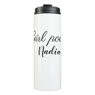 Termo simple poder de chica minimalista agregar nombre t