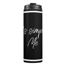 Termo Simply Me – Elegant Black Insulated Bottle