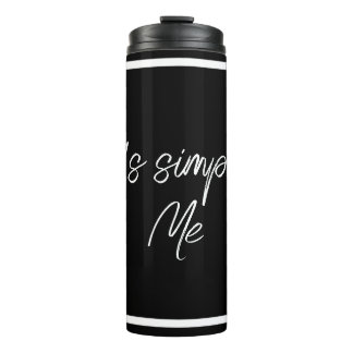 Termo Simply Me – Elegant Black Insulated Bottle