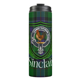 Termo Sinclair Scottish Clan Tartan & Crest