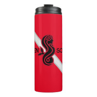 SIREN SCUBA - Bandera roja/de buceo, taza térmica