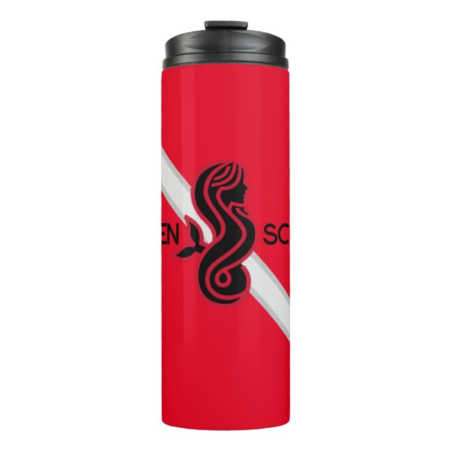 Termo SIREN SCUBA - Bandera roja/de buceo, taza térmica (Anverso)